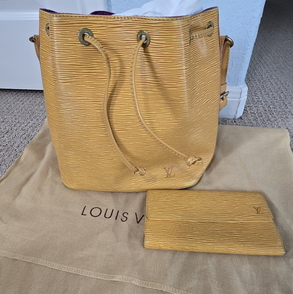 Louis Vuitton Yellow Epi Petit Noe